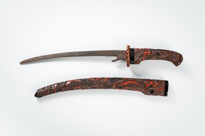 Lot 521 - AN IRON KABUTOWARI (HELMET BREAKER) IN KOSHIRAE