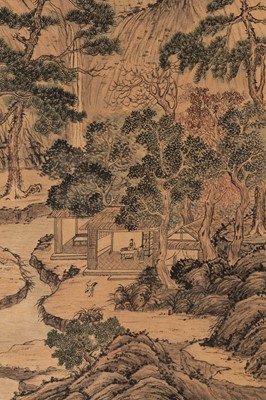 Lot 838 - AFTER HUANG BINHONG, A ‘MOUNTAIN AND WATERFALL’ SCROLL PAINTING