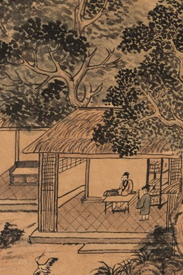 Lot 838 - AFTER HUANG BINHONG, A ‘MOUNTAIN AND WATERFALL’ SCROLL PAINTING