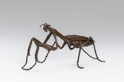 Lot 45 - A GROUP OF FOUR BRONZE OKIMONO OF ANIMALS