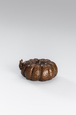 Lot 45 - A GROUP OF FOUR BRONZE OKIMONO OF ANIMALS