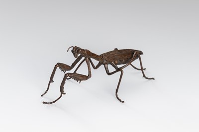 Lot 45 - A GROUP OF FOUR BRONZE OKIMONO OF ANIMALS