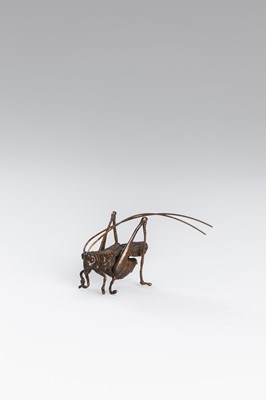 Lot 45 - A GROUP OF FOUR BRONZE OKIMONO OF ANIMALS