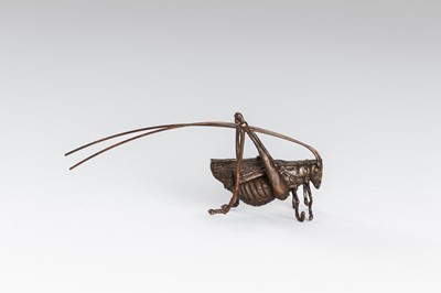 Lot 45 - A GROUP OF FOUR BRONZE OKIMONO OF ANIMALS