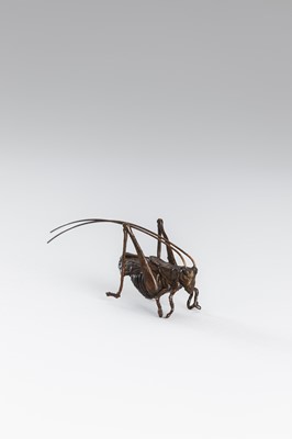 Lot 45 - A GROUP OF FOUR BRONZE OKIMONO OF ANIMALS