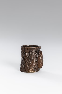 Lot 45 - A GROUP OF FOUR BRONZE OKIMONO OF ANIMALS