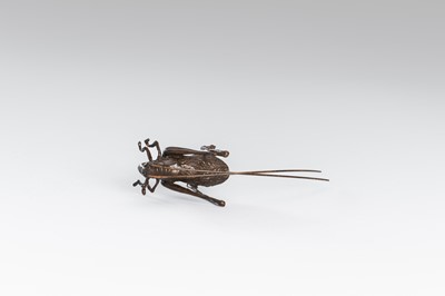 Lot 45 - A GROUP OF FOUR BRONZE OKIMONO OF ANIMALS