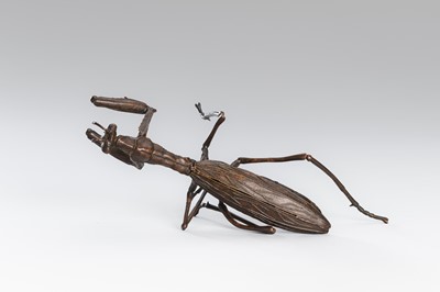 Lot 45 - A GROUP OF FOUR BRONZE OKIMONO OF ANIMALS