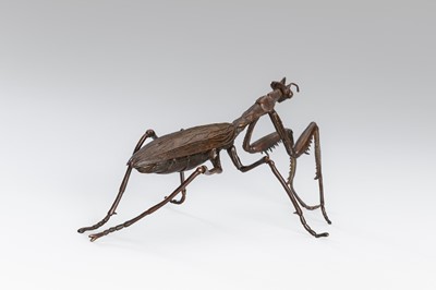 Lot 45 - A GROUP OF FOUR BRONZE OKIMONO OF ANIMALS