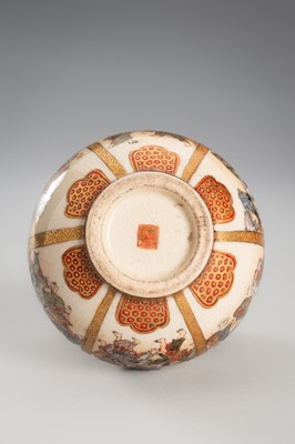 Lot 203 - A GROUP OF THREE MINIATURE SATSUMA PORCELAIN VASES