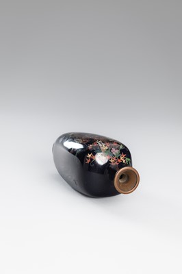 Lot 1548 - A LOT WITH TWO CLOISONNÉ ‘FLORAL’ VASES