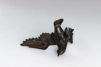 Lot 29 - A PAIR OF BRONZE ‘EAGLE’ KORO (INCENSE BURNER)