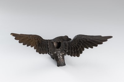Lot 29 - A PAIR OF BRONZE ‘EAGLE’ KORO (INCENSE BURNER)