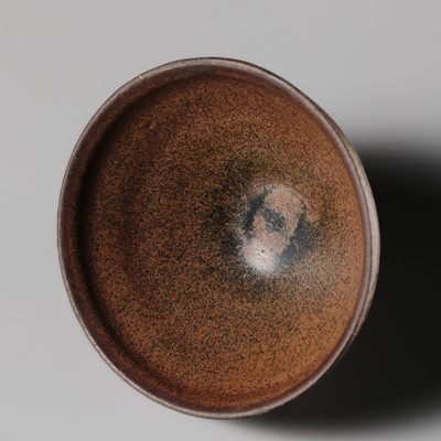 Lot 229 - A JIAN PERSIMMON-GLAZED STONEWARE TEA BOWL, SONG DYNASTY