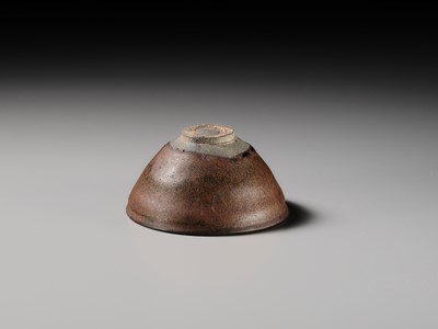 Lot 229 - A JIAN PERSIMMON-GLAZED STONEWARE TEA BOWL, SONG DYNASTY