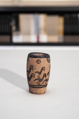 Lot 105 - A NEOLITHIC POTTERY ‘ZEBU’ CUP, INDUS VALLEY CIVILIZATION, 3300 BC to 1300 BC