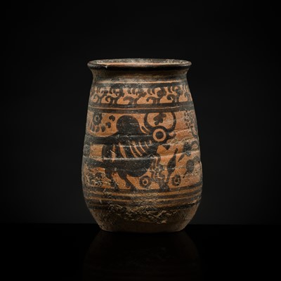Lot 105 - A NEOLITHIC POTTERY ‘ZEBU’ CUP, INDUS VALLEY CIVILIZATION, 3300 BC to 1300 BC