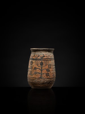 Lot 105 - A NEOLITHIC POTTERY ‘ZEBU’ CUP, INDUS VALLEY CIVILIZATION, 3300 BC to 1300 BC