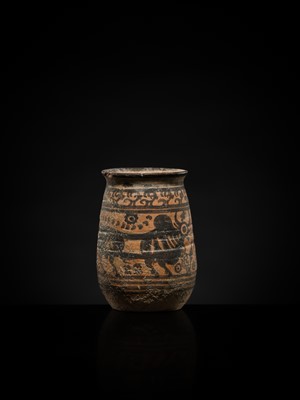 Lot 105 - A NEOLITHIC POTTERY ‘ZEBU’ CUP, INDUS VALLEY CIVILIZATION, 3300 BC to 1300 BC