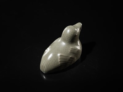 Lot 41 - A CELADON GLAZED ‘DUCK’ WATER DROPPER, KOREA, 19TH-20TH CENTURY OR EARLIER