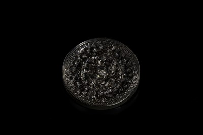 Lot 198 - A SMALL ‘LION AND GRAPEVINE’ BRONZE MIRROR, TANG DYNASTY