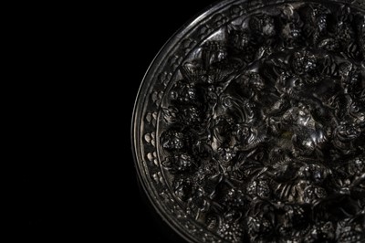 Lot 198 - A SMALL ‘LION AND GRAPEVINE’ BRONZE MIRROR, TANG DYNASTY