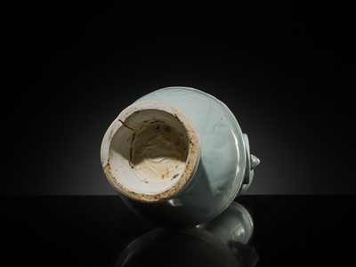 Lot 11 - A LARGE QINGBAI VASE, YUAN DYNASTY