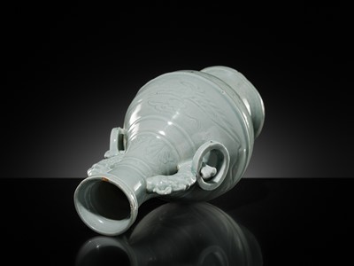 Lot 11 - A LARGE QINGBAI VASE, YUAN DYNASTY