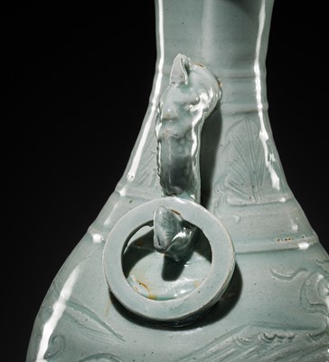 Lot 11 - A LARGE QINGBAI VASE, YUAN DYNASTY