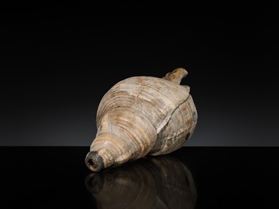 Lot 136 - A LARGE CONCH SHELL TRUMPET, HORAGAI, EDO PERIOD