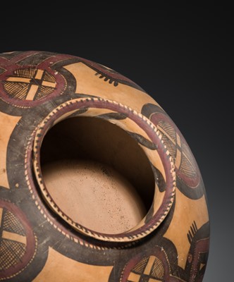 Lot 1 - A LARGE PAINTED POTTERY JAR, NEOLITHIC PERIOD, MAJIAYAO CULTURE