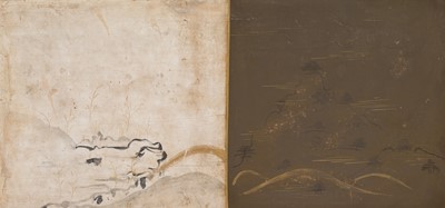 Lot 133 - A RARE SET OF PORTRAITS OF THE EIGHT PATRIARCHS OF SHINGON BUDDHISM, SHINGON DENJI HASSO, MUROMACHI PERIOD
