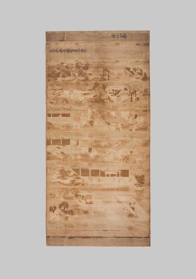 Lot 132 - A RARE SCROLL FROM A SET OF THE ILLUSTRATED LIFE OF SHINRAN SHONIN, MOMOYAMA PERIOD