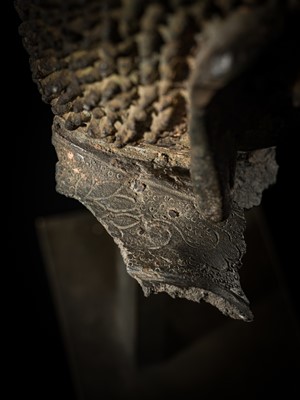 Lot 117 - A RARE AND IMPORTANT BRONZE HEAD OF BUDDHA, GORYEO DYNASTY