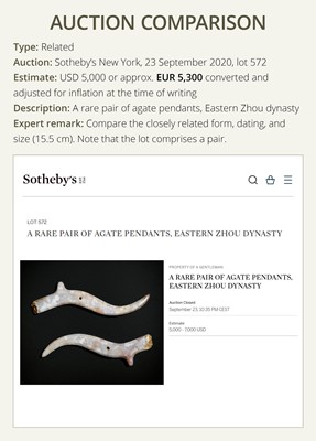 Lot 201 - A ROCK CRYSTAL ‘DRAGON’ PENDANT, LATE SPRING AND AUTUMN PERIOD