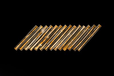 Lot 202 - A GROUP OF FOURTEEN ROCK CRYSTAL BEADS, LATE SPRING AND AUTUMN PERIOD