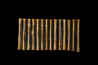 Lot 202 - A GROUP OF FOURTEEN ROCK CRYSTAL BEADS, LATE SPRING AND AUTUMN PERIOD