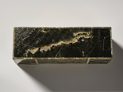 Lot 113 - AN EXTREMELY RARE AND HIGHLY IMPORTANT JADE ‘BIG DIPPER’ FUNERARY PILLOW, HAN DYNASTY