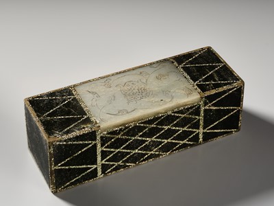 Lot 113 - AN EXTREMELY RARE AND HIGHLY IMPORTANT JADE ‘BIG DIPPER’ FUNERARY PILLOW, HAN DYNASTY