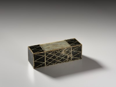 Lot 113 - AN EXTREMELY RARE AND HIGHLY IMPORTANT JADE ‘BIG DIPPER’ FUNERARY PILLOW, HAN DYNASTY
