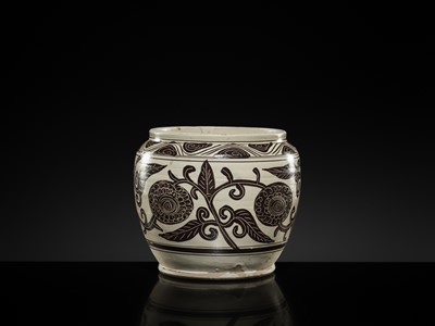 Lot 2 - A WELL-PAINTED AND INCISED CIZHOU ‘PEONY’ JAR, SONG-YUAN DYNASTY