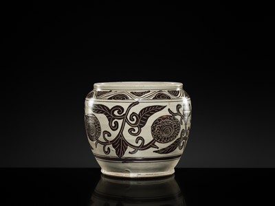 Lot 2 - A WELL-PAINTED AND INCISED CIZHOU ‘PEONY’ JAR, SONG-YUAN DYNASTY
