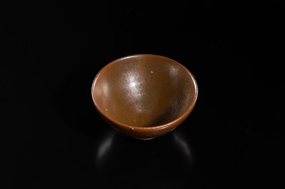 Lot 142 - A SMALL JIAN PERSIMMON GLAZED BOWL, SONG DYNASTY