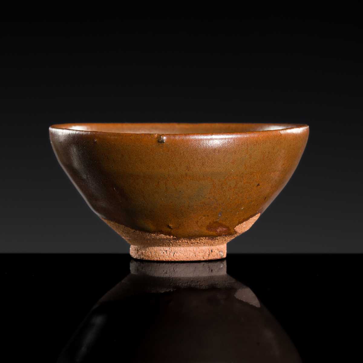 Lot 142 - A SMALL JIAN PERSIMMON GLAZED BOWL, SONG DYNASTY