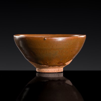 Lot 142 - A SMALL JIAN PERSIMMON GLAZED BOWL, SONG DYNASTY