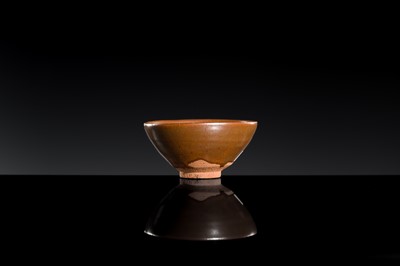 Lot 142 - A SMALL JIAN PERSIMMON GLAZED BOWL, SONG DYNASTY