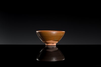 Lot 142 - A SMALL JIAN PERSIMMON GLAZED BOWL, SONG DYNASTY
