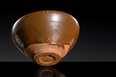 Lot 142 - A SMALL JIAN PERSIMMON GLAZED BOWL, SONG DYNASTY