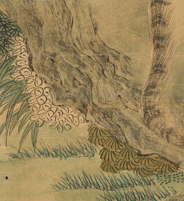 Lot 114 - A FINE PAINTING OF A TIGER, JOSEON DYNASTY, 17TH-19TH CENTURY