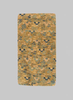 Lot 111 - A RARE AND FINE EMBROIDERED SILK PANEL, MING DYNASTY